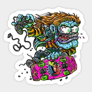 Gnarfink Rides Again! Sticker